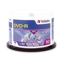 Verbatim DVD+R 4.7GB 50Pk Spindle 16x