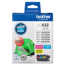 LC432 COLOUR VALUE PACK 1XCYAN 1X MAGENTA 1X YELLOW