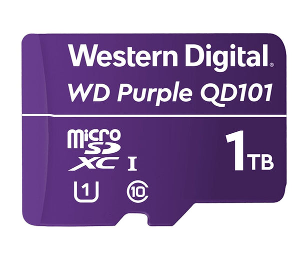 Western Digital WD Purple 1TB MicroSDXC Card 24/7 -25Â°C to 85Â°C Weather & Humidity Resistant for Surveillance IP Cameras mDVRs NVR Dash Cams Drones