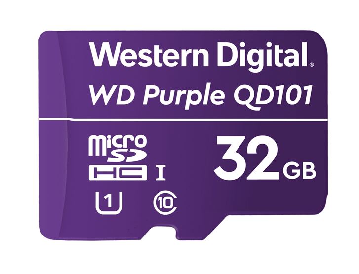 Western Digital WD Purple 32GB MicroSDXC Card 24/7 -25Â°C to 85Â°C Weather & Humidity Resistant Surveillance IP Camera DVR NVR Dash Cams Drones >16GB