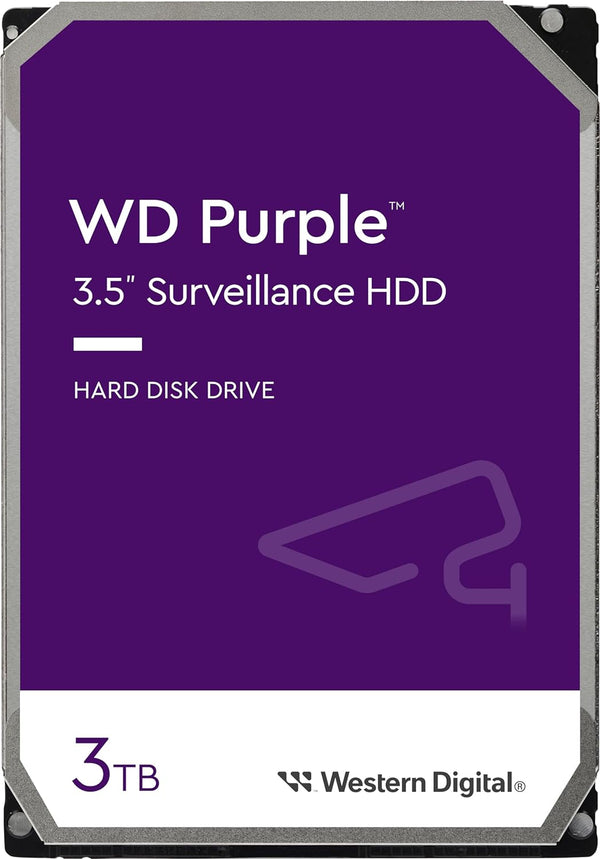 Western Digital WD Purple 3TB 3.5' SATA Surveillance HDD 256MB Cache 3-Year Limited Warranty