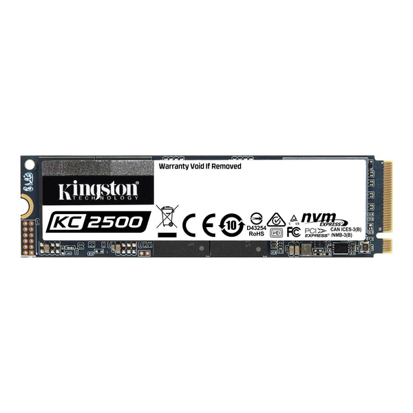 Kingston KC2500 2TB M.2 NVMe PCle SSD 3D NAND 3500/2900MB/s 375K/300K IOPS 1.2PBW XTS-AES 256 bit Encryption 2M hrs MTBF 5yr wty