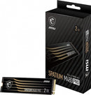 MSI SPATIUM M480 PRO PCIe 4.0 NVMe M.2 2TB SSD, 2GB DDR4, Sequential Read up to 7400MB/s, Sequential Write up to 7000MB/s, 1400 TBW, 5 Year Warranty