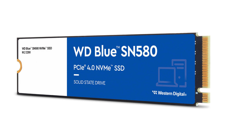 Western Digital WDS500G3B0E Blue SN580 NVMeâ„¢ SSD 500GB  M.2 2280  PCIe Gen4 x4  5-Year Limited Warranty