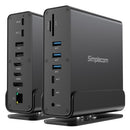 Simplecom CHT815 15-in-1 USB-C 4K Triple Display MST Docking Station with Dual HDMI DP