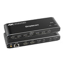 Simplecom KM590 2-Port USB-C Dual 4K HDMI Monitor KVM Switch and Docking Station with Network Sharing