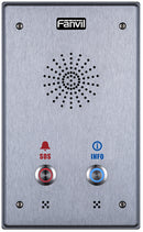 Fanvil I12D 2 Outdoor Audio Intercom, 2 SIP Lines, 2 Button, 2 SIP Lines, PoE, Full-duplex speakerphone, AIO: door access, intercom and paging service