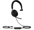 Yealink UH38 Mono Mode USB and Bluetooth Headset, USB-A,Teams Call Controller with Built-In Battery Dual Noise-Canceling Mics, Busy Light, Teams EOL