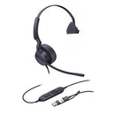 *LS Yealink UH42SE Mono Teams USB-C/A Microsoft Certified Teams USB Wired Headset, Noise-Canceling Microphone, Leather Ear Cushions Control
