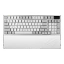 ASUS ROG AZOTH 96 HE LITE WHITE Gaming Keyboard, ROG HFX V2 magnetic switches, USB-C/2.4GHz/Bluetooth 5, RGB Aura Sync, 8000Hz, programmable keys