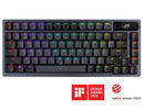 ASUS ROG AZOTH/NXSW/US/PBT (Snow Switch) Gaming Keyboard, OLED Display, NX Snow Switch, 75 Keys, Tri-mode Connection, Quiet