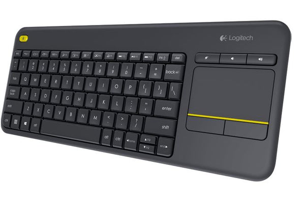 Logitech K400 Plus Wireless Keyboard with Touchpad & Entertainment Media Keys Tiny USB Unifying receiver for HTPC connected TVs ~KBLT-K830BT