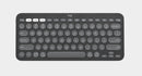 Logitech PEBBLE KEYS 2 K380S Slim, minimalist Bluetooth® Wireless Keyboard with customizable keys (Graphite)