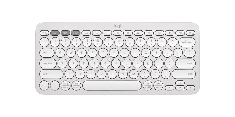 Logitech PEBBLE KEYS 2 K380S Slim, minimalist BluetoothÂ® Wireless Keyboard with customizable keys (Graphite)