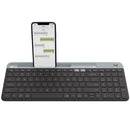 Logitech K580 Slim Multi-Device Wireless Keyboard - 24 months Battery Life, auto-sleep feature, MacOS/iOS/Android/Windows, 1 Year Warranty- Graphite