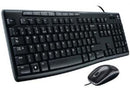 Logitech MK200 USB Media Keyboard and Mouse Combo - 1000dpi USB Full-size Keyboard, Thin profile, play/pause, volume, the Internet, e-mail