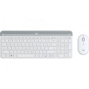 (LS)Logitech MK470 Slim Wireless Keyboard Mouse Combo Nano Receiver 1 Yr Warranty -White