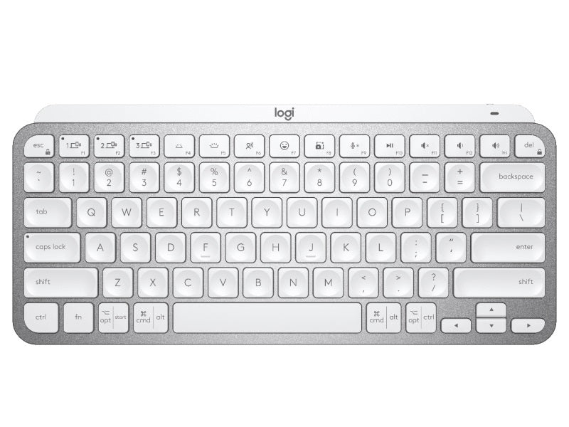 Logitech MX Keys Mini Pale Grey Minimalist Wireless Illuminated Keyboard/ Connect via the Bluetooth Low Energy techno 1-Year Limited Hardware Warranty