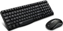 RAPOO X1800S 2.4GHz Wireless Optical Keyboard Mouse Combo Black - 1000DPI Nano