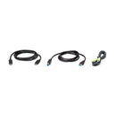 Aten 2M USB DisplayPort KVM Cable Kit, Enables the connection of Video, USB Keyboard/Mouse and Audio (Speaker)
