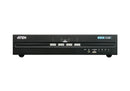 Aten 4-Port USB DisplayPort Dual Display Secure KVM Switch (PSS PP v3.0 Compliant), enable and disable CAC devices by port, with CAC black