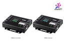 Aten True 4K HDMI H.265 over IP Transceiver with PoE, True 4K video, audio, USB, and RS-232 over Ethernet, Supports AV matrix switching and video wall