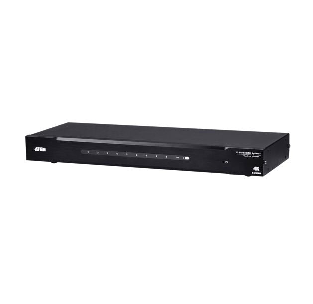 Aten VS0110HA 10-Port 4K HDMI Splitter, HDCP 1.4 compliant, Built-in bi-directional RS-232, Supports Dolby True HD & DTS HD Master Audio, EDID Expert�