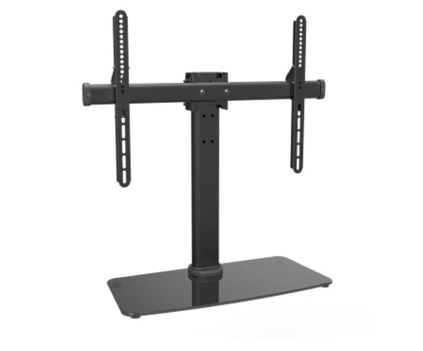 Brateck Tabletop TV Stand with Tempered Glass Base 32'-55' TV Up to 40kg, Fit Curved TV, 681x280x(582or652or722)mm (LS)