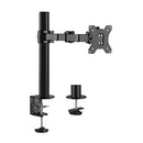 Brateck Single Monitor Affordable Steel Articulating Monitor Arm Fit Most 17'-32' Monitor Up to 9kg per screen VESA 75x75/100x100 (LS)