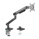 Brateck Single Monitor Premium Slim Aluminum Spring-Assisted Monitor Arm Fix Most 17'-32' Monitor Up to 9kg per screen VESA 75x75/100x100 - Grey (LS)