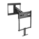 Brateck Premium Pull Down Mantel TV Wall Mount For 65'-85' up to 45KG, Fit Curved TV,  Matte Black,  587x650x1098mm (LS)