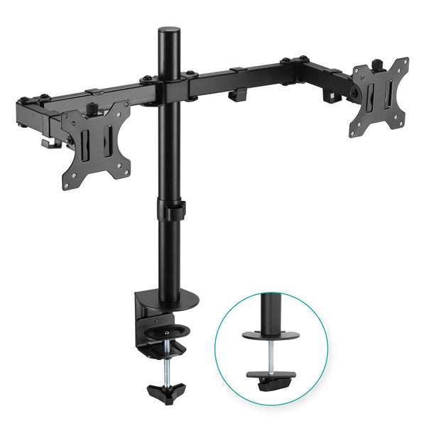 mbeat� activiva ErgoLife Dual Monitor Screen Double Joint Monitor Arm Detachable VESA 360� Rotary Two Mounting Options Net Weight: 4.3kg