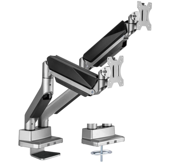 mbeat� activiva Heavy Duty Dual Monitor Screen Gas Spring Monitor Arm Support:For monitors 17'-35��, each up to15kg.  Integrated 180� Rotation