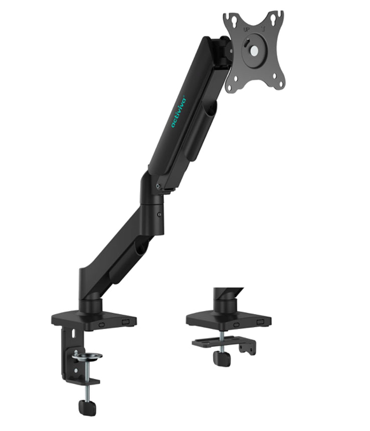 mbeat� Activiva Ergolife Single-Screen Gas Spring Monitor Arm allows you to smoothly adjust the height angle and tilt of your screen with minimal