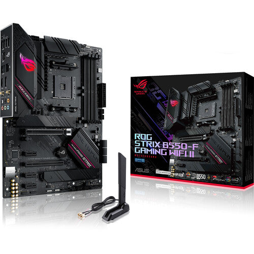 ASUS AMD B550 ROG STRIX B550-F GAMING WIFI II (Ryzen AM4) ATX Motherboard PCIe 4.0, Intel 2.5Gb Ethernet, WiFi 6E, Dual M.2 Heatsink, SATA 6, (WIFI6)