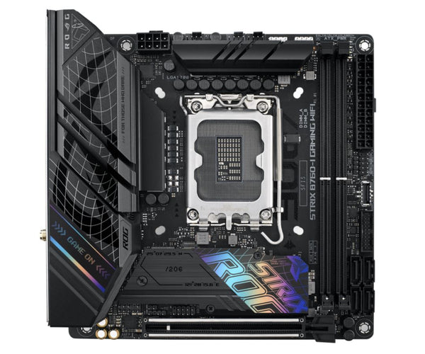 ASUS B760 ROG STRIX B760-I GAMING WIFI Intel LGA1700 Mini-ITX Motherboard 64GB,2xDDR5,1xPCIe 5.0 x16, 2xM.2,4 xSATA,2.5Gb Ethernet,Wi-Fi 6E