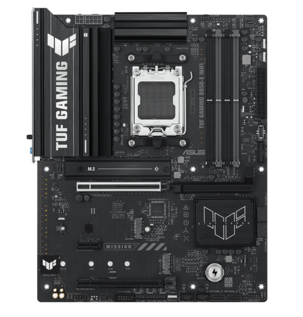 ASUS AMD B850 TUF GAMING B850-E WIFI (AM5)  ATX Motherboard, DDR5 256B, 1x PCIe 5.0 x16 slot, 3 x M.2 slots, 4 x SATA, Wi-Fi 6E, Realtek 2.5Gb