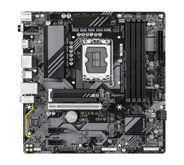 Gigabyte B760M DS3H WIFI6E GEN5 Intel LGA 1700 mATX Motherboard, 4x DDR5 ~256GB, 1x PCI-E x16, 2x M.2, 4x SATA,  5x USB 3.2, 6x USB 2.0