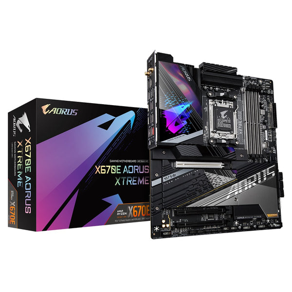 Gigabyte X670E AORUS XTREME AMD AM5 ATX Motherboard 4x DDR5~128GB,3x PCIe x16, 4x M.2, 6x SATA 6, 6x USB 3.2, 2x USB-C, 4x USB 2.0