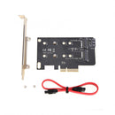 (LS)Simplecom EC412 Dual M.2 (B Key and M Key) to PCI-E x4 and SATA 6G Expansion Card