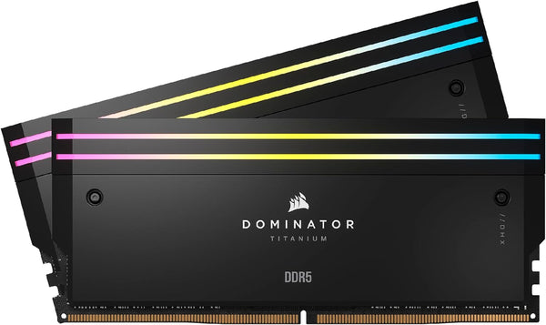 Corsair DOMINATOR� TITANIUM RGB 48GB (2x24GB) DDR5 DRAM 6000MT/s CL30 Intel XMP Memory Kit � Black