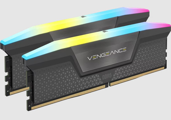 Corsair VENGEANCE� RGB 64GB (2x32GB) DDR5 DRAM 6000MT/s CL30 AMD EXPO & Intel XMP Memory Kit