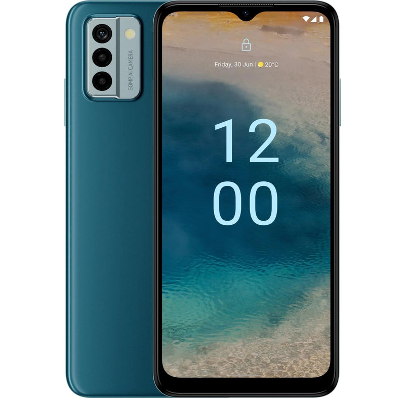 Nokia G22 4G 128GB - Lagoon Blue (101S0609H077)*AU STOCK*, 6.52', HD+, 90Hz, 4GB+2GB(Virtual RAM)/128GB, 50MP/8MP, Dual SIM, 5050mAh, 2 Years Warranty