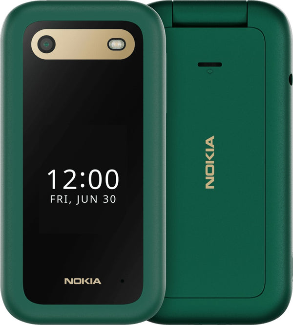 Nokia 2660 Flip 4G 128MB - Lush Green (1GF012HPJ1A05)*AU STOCK*, 2.8', 48MB/128MB, 0.3MP, Dual SIM, 1450mAh Removable, 2 Years Warranty