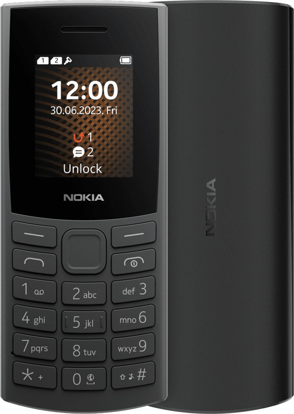 Nokia 105 4G 32GB (2023) - Charcoal (1GF018VPA1L01)*AU STOCK*, 1.8', 32GB, Dual SIM, 1450mAh, 2 Years Warranty