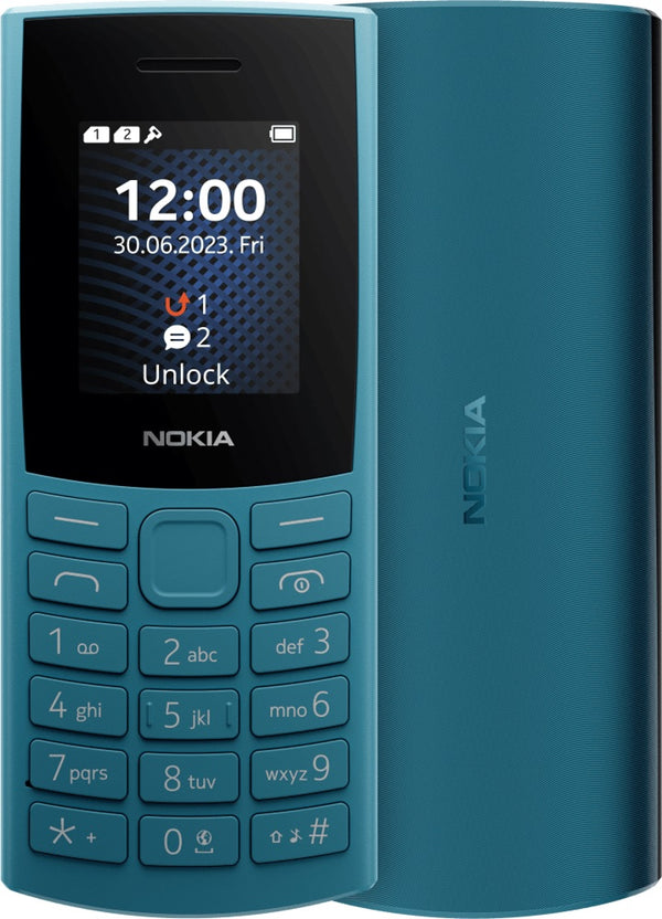 Nokia 105 4G 32GB (2023) - Ocean Blue (1GF018VPG1L01)*AU STOCK*, 1.8', 32GB, Dual SIM, 1450mAh, 2 Years Warranty