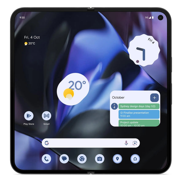 Google Pixel 9 Pro Fold 5G 512GB - Obsidian (GA05799-US)*AU STOCK*, 8.0', OLED, 120Hz, 16GB/512GB, 48MP/10MP, Single SIM + eSIM, 2 Years Warranty