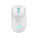 ASUS ROG Keris II Origin Gaming Mouse Moonlight White, ROG Micro Switch II, USB/Bluetooth/RF 2.4GHz, 8000 Hz, AURA Sync, 2 m paracord