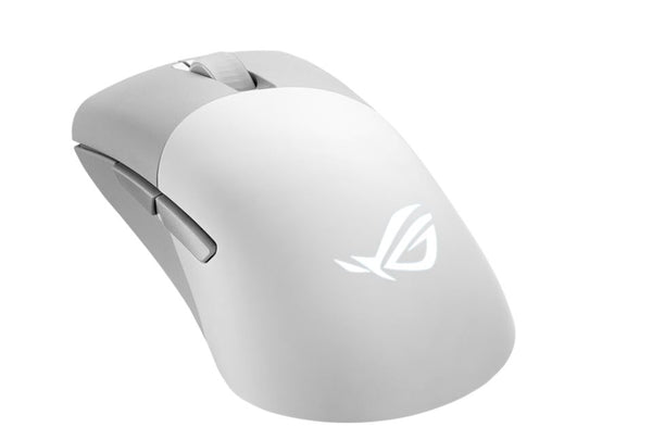 ASUS ROG Keris Wireless AimPoint Wireless RGB Moonlight White Gaming Mouse, 36,000dpi Optical Sensor, Tri-mode Connectivity, ROG SpeedNova, 79g, Swap