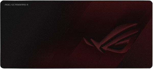 ASUS ROG SCABBARD II Gaming Mouse Pad, Extended Size (900x400mm) Water/Oil/Dust Respellent, Anti-Fray, Soft Cloth With Rubber Base